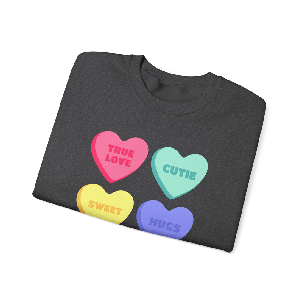 Conversation Hearts Crewneck Sweatshirt