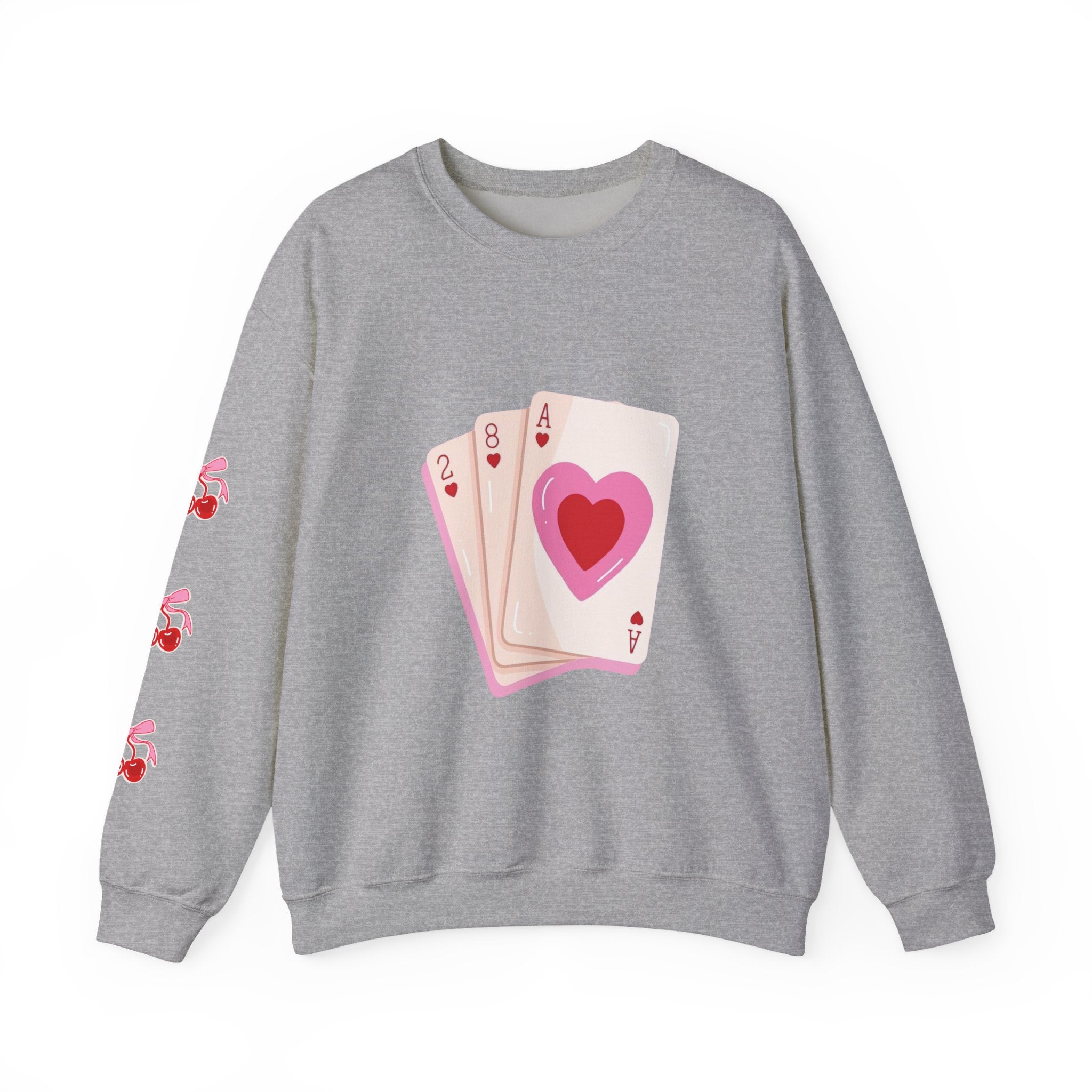 Valentine Playing Cards Crewneck Sweatshirt