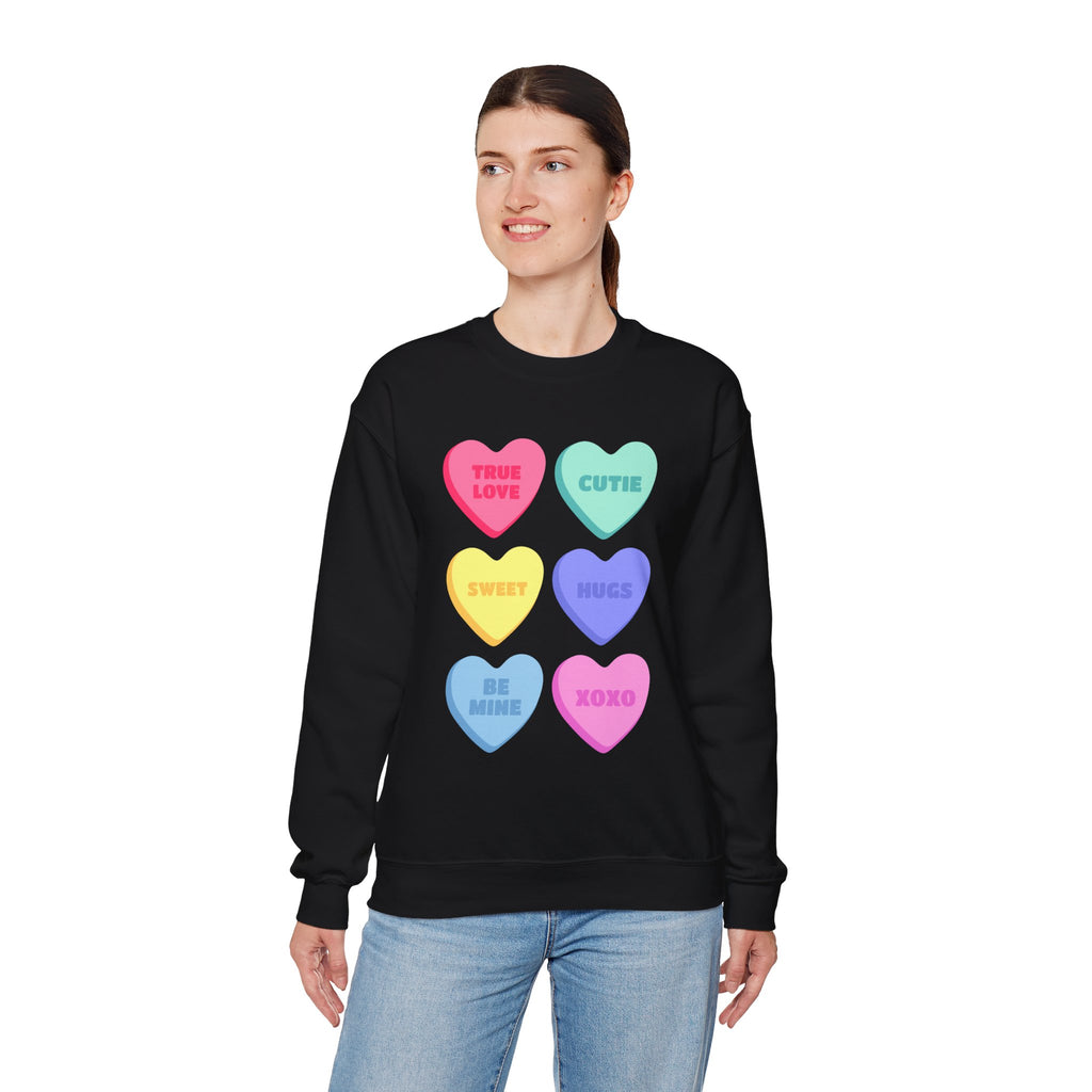 Conversation Hearts Crewneck Sweatshirt