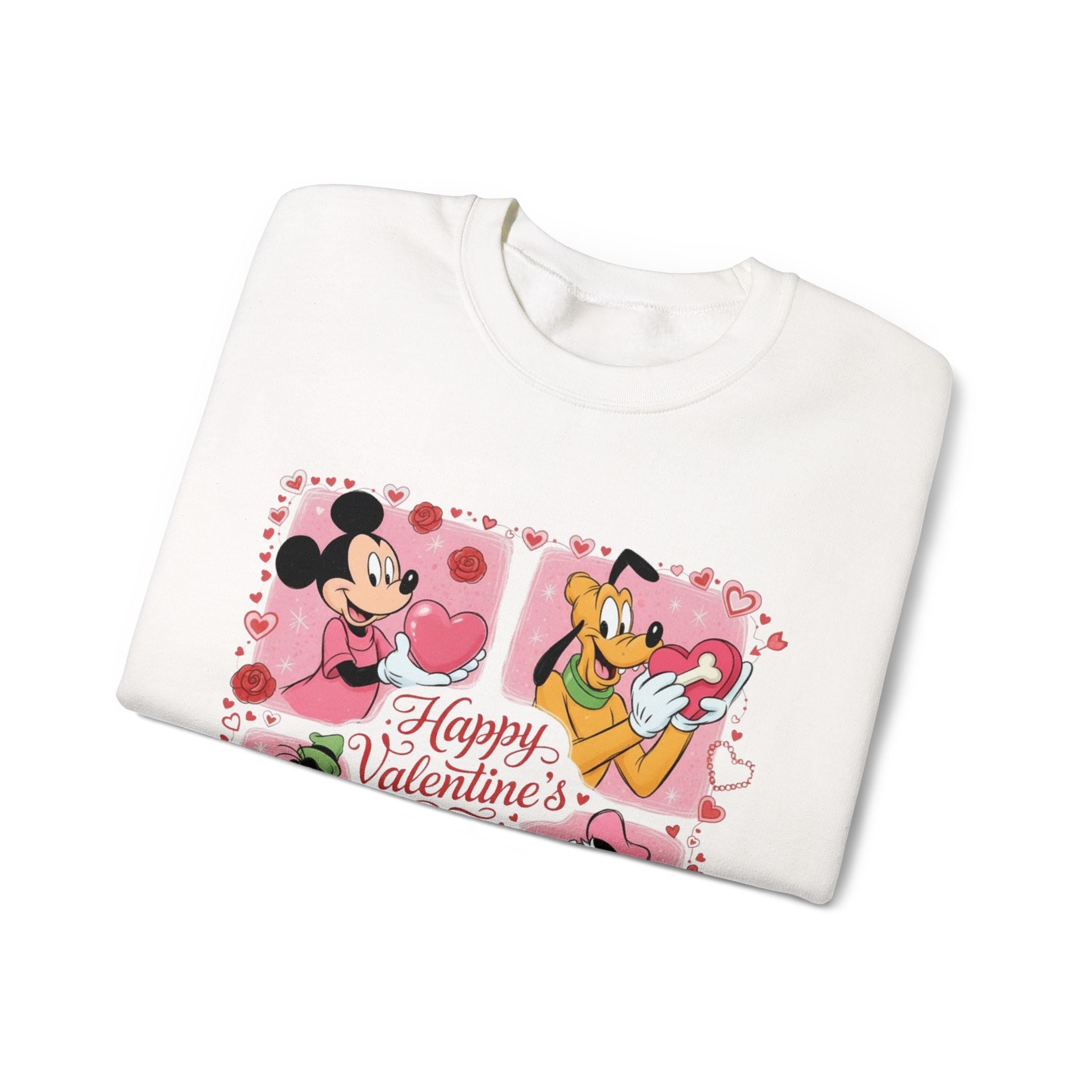 Valentine’s Day Disney Crewneck Sweatshirt