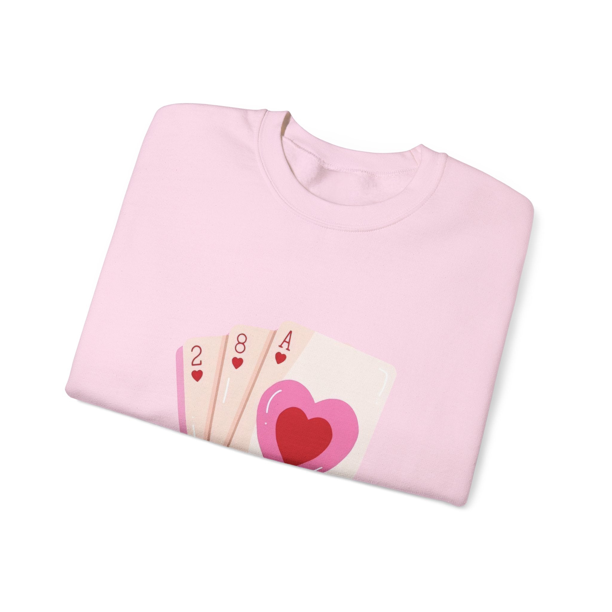 Valentine Playing Cards Crewneck Sweatshirt