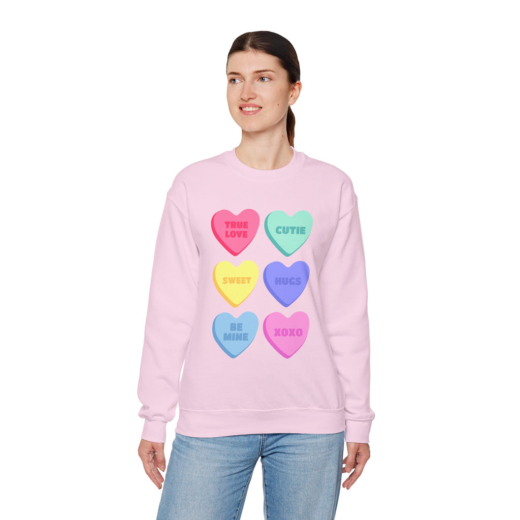 Conversation Hearts Crewneck Sweatshirt