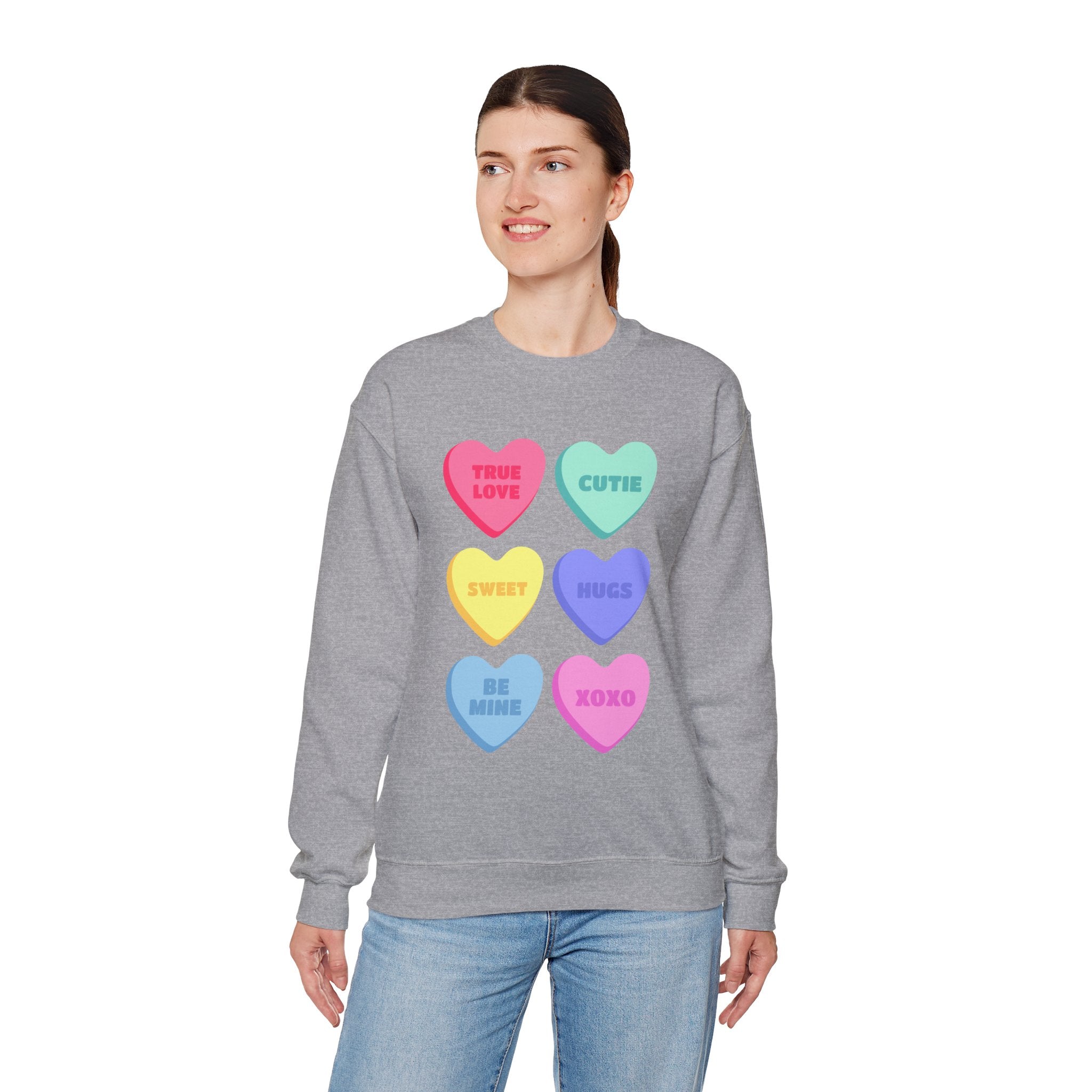 Conversation Hearts Crewneck Sweatshirt
