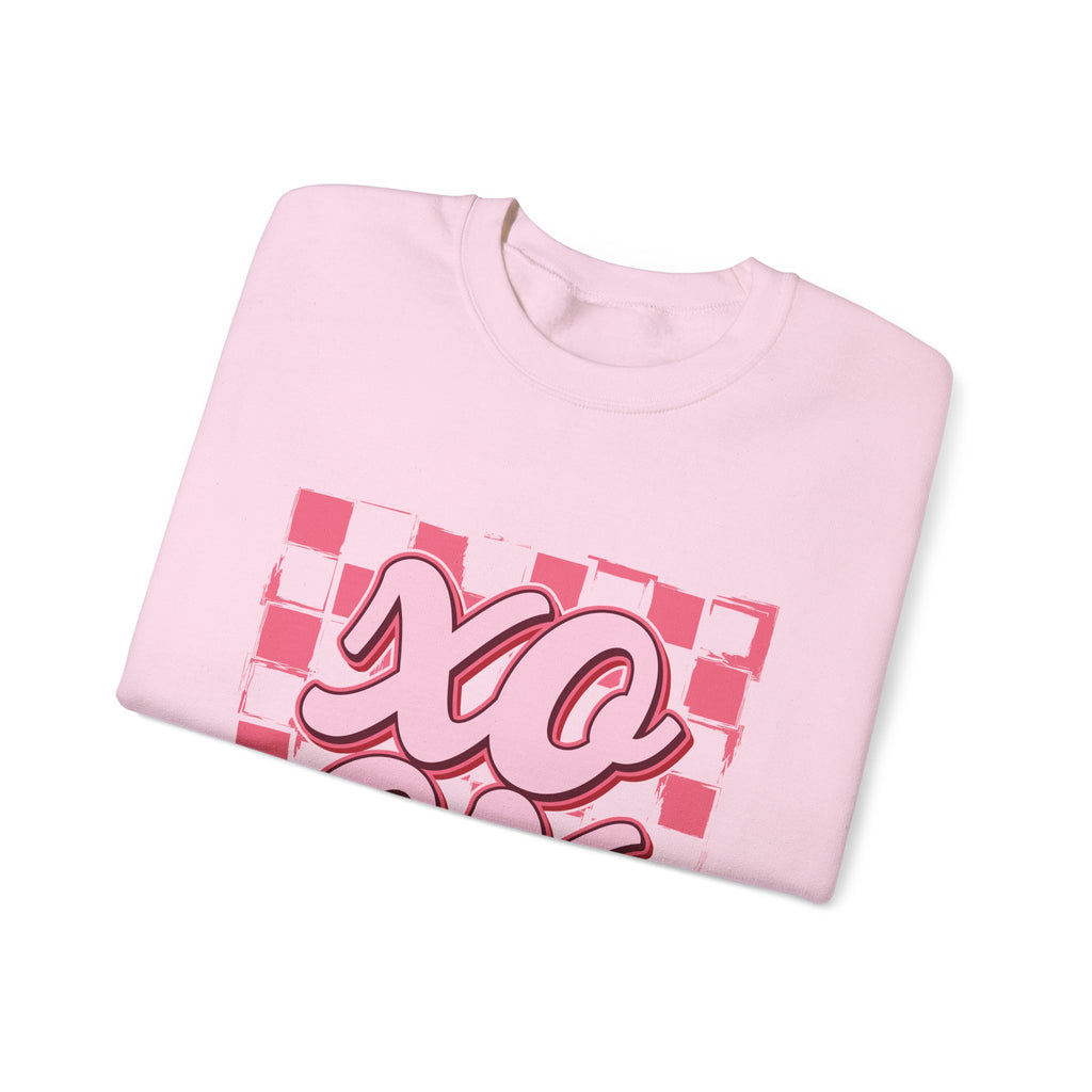XO OX Checkerboard Crewneck Sweatshirt