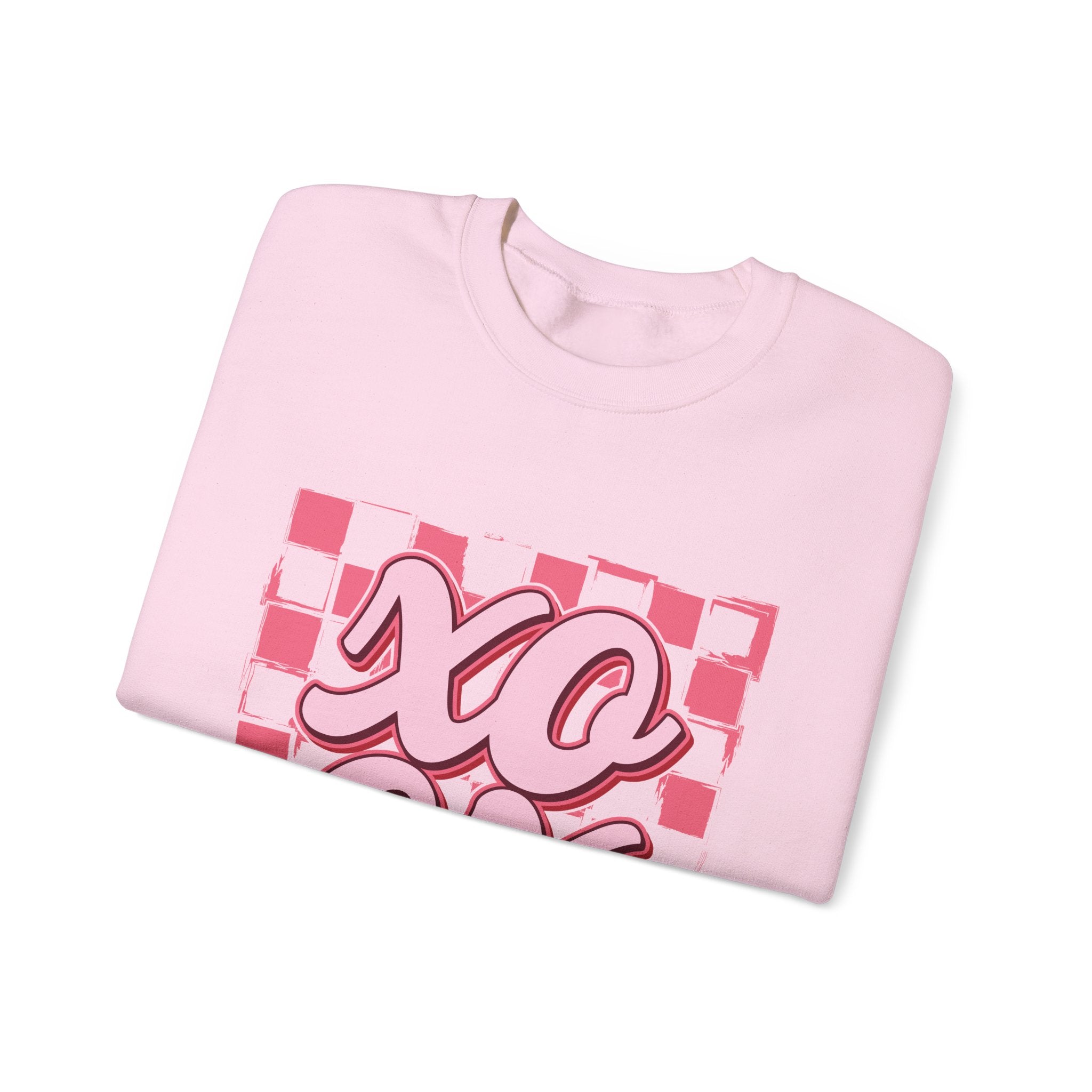 XO OX Checkerboard Crewneck Sweatshirt