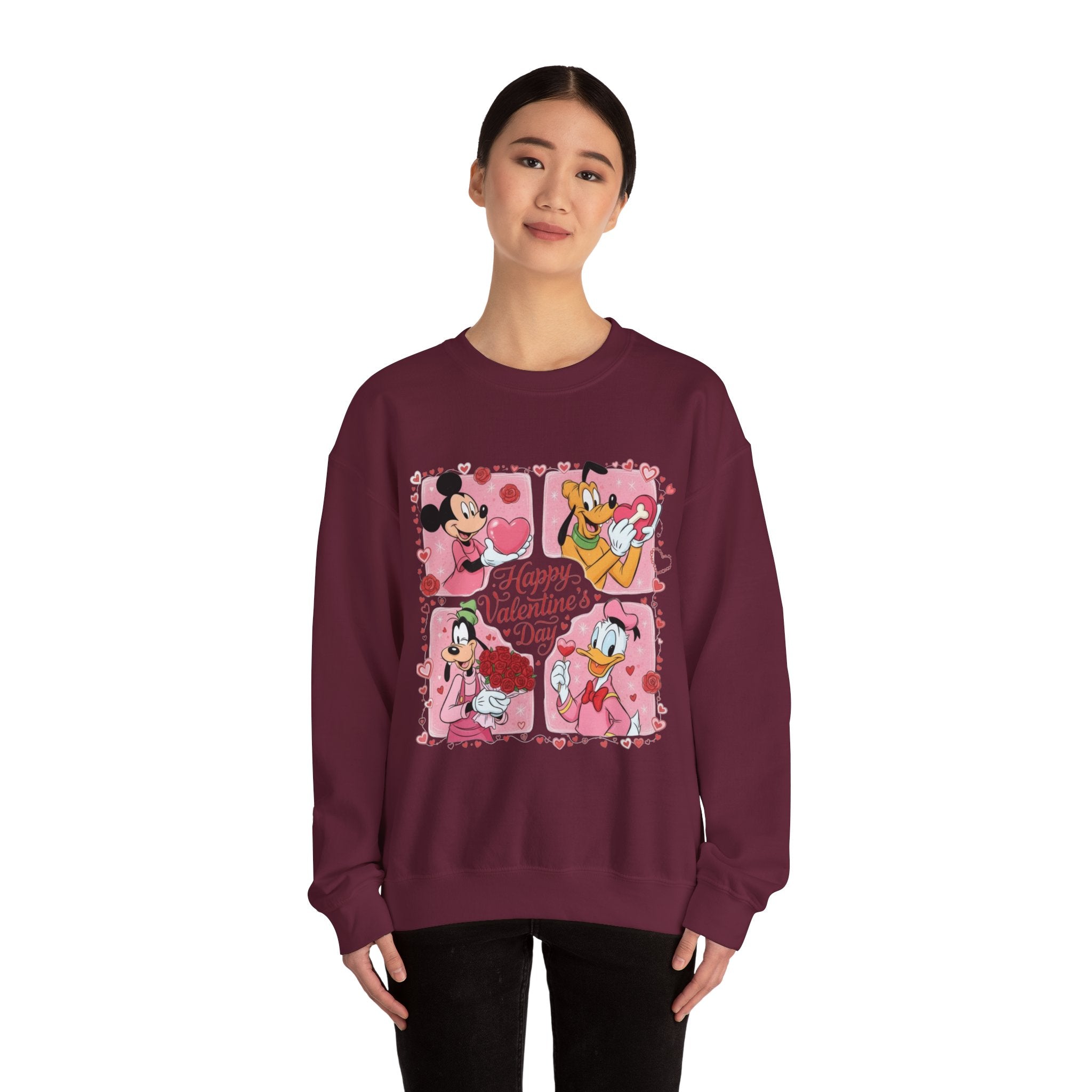 Valentine’s Day Disney Crewneck Sweatshirt
