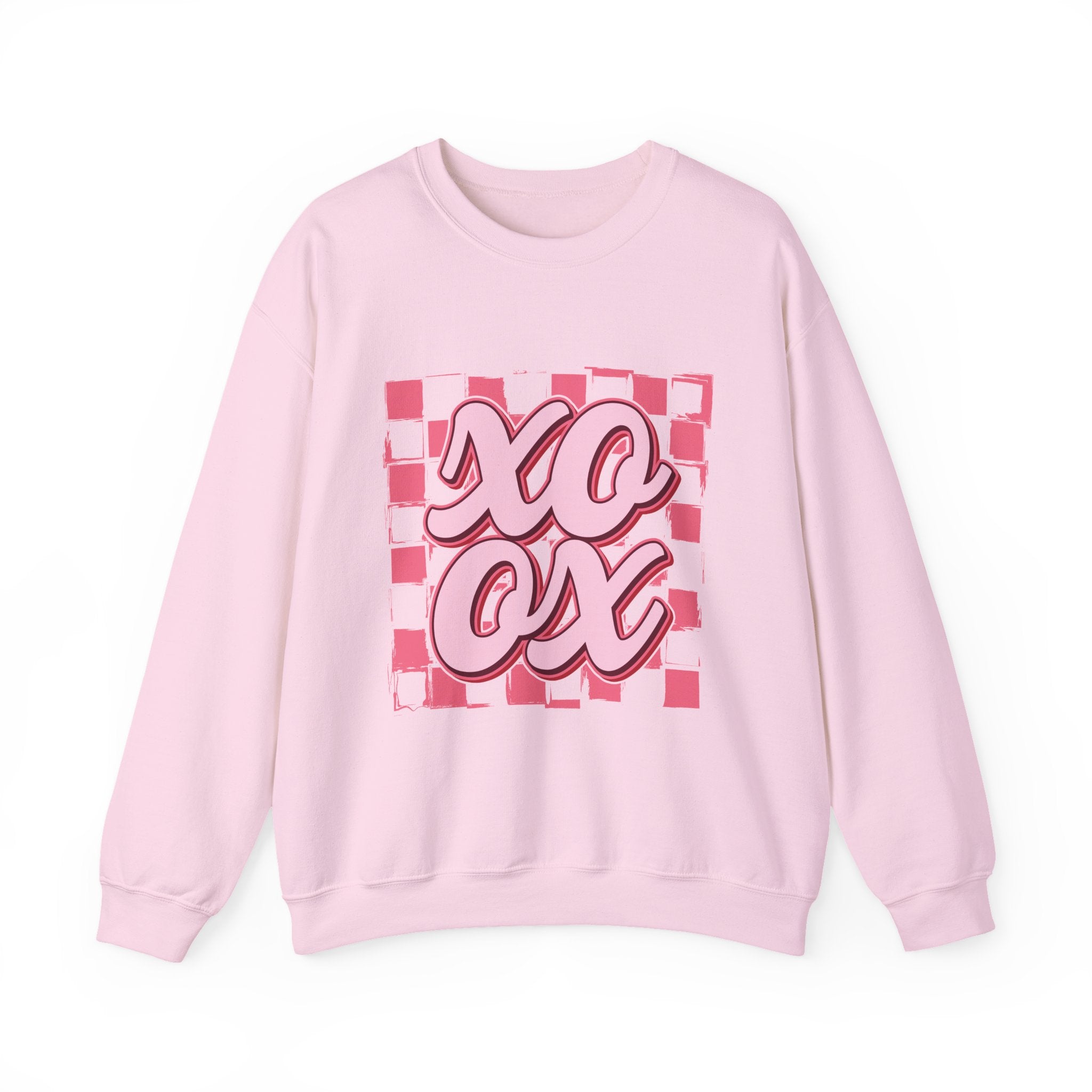 XO OX Checkerboard Crewneck Sweatshirt