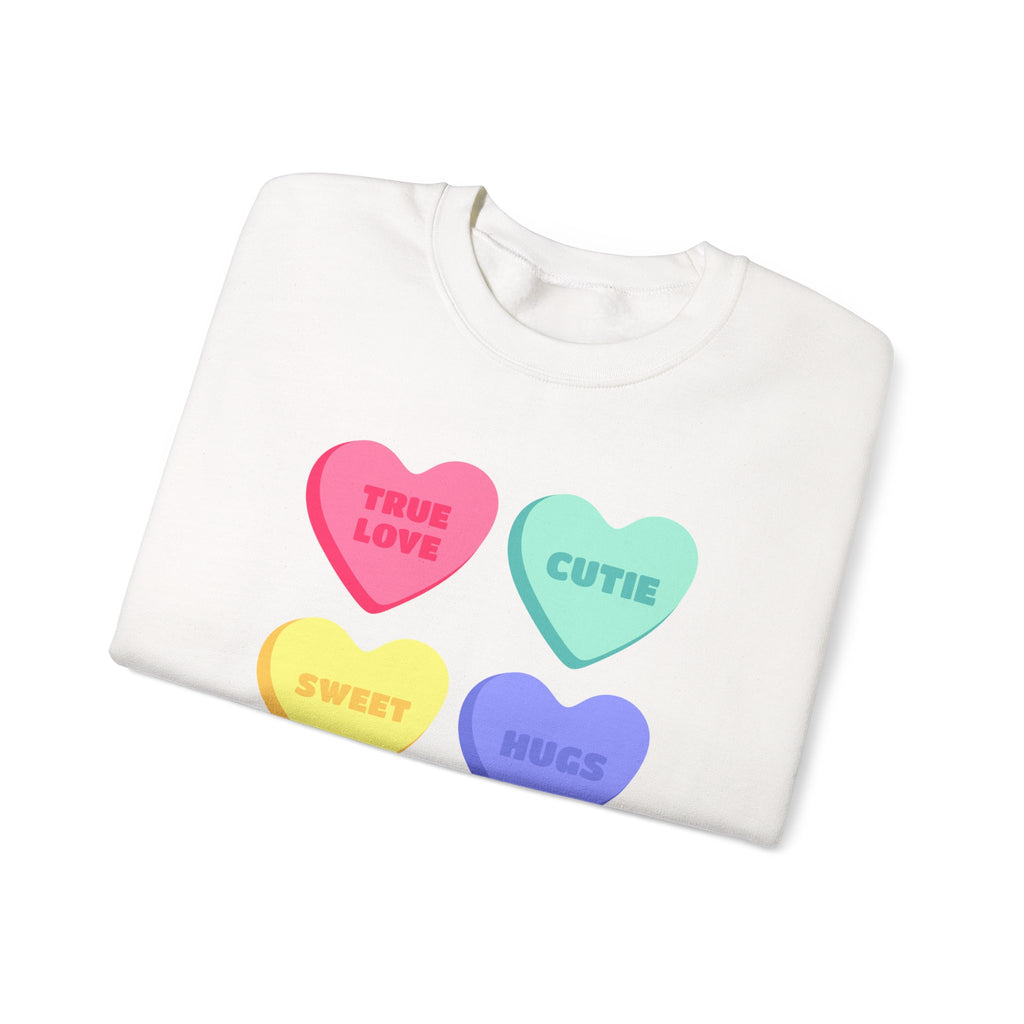Conversation Hearts Crewneck Sweatshirt