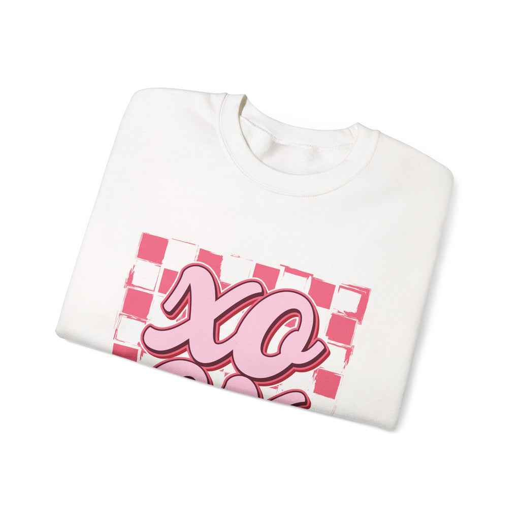 XO OX Checkerboard Crewneck Sweatshirt