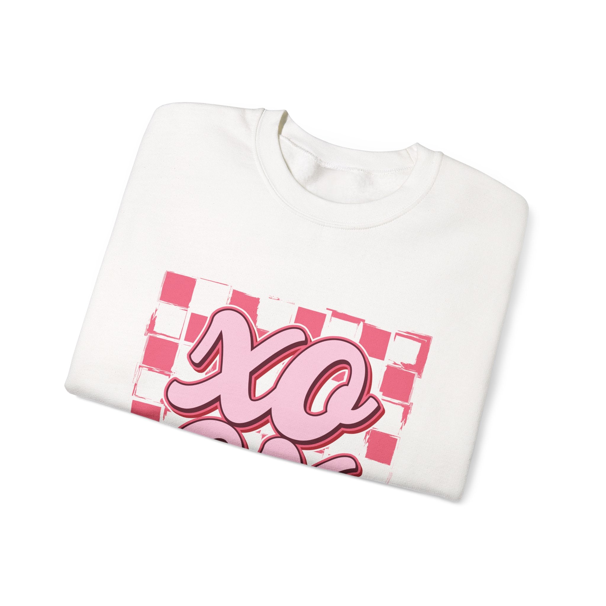 XO OX Checkerboard Crewneck Sweatshirt