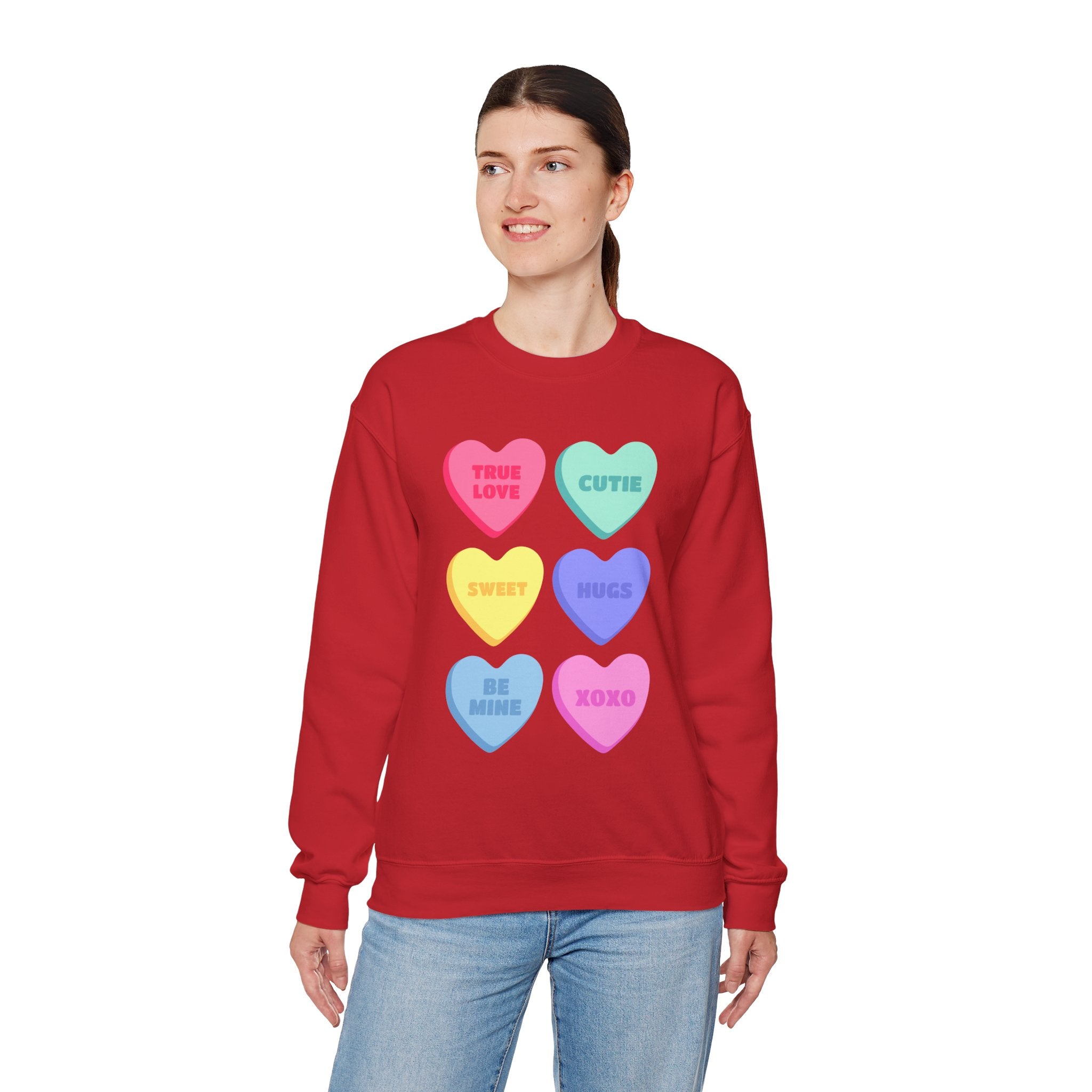 Conversation Hearts Crewneck Sweatshirt