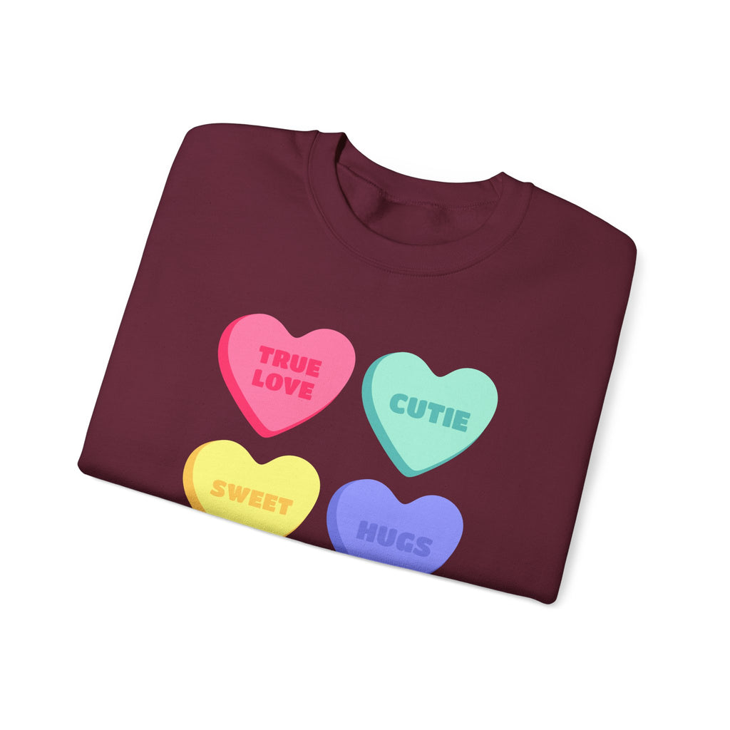 Conversation Hearts Crewneck Sweatshirt