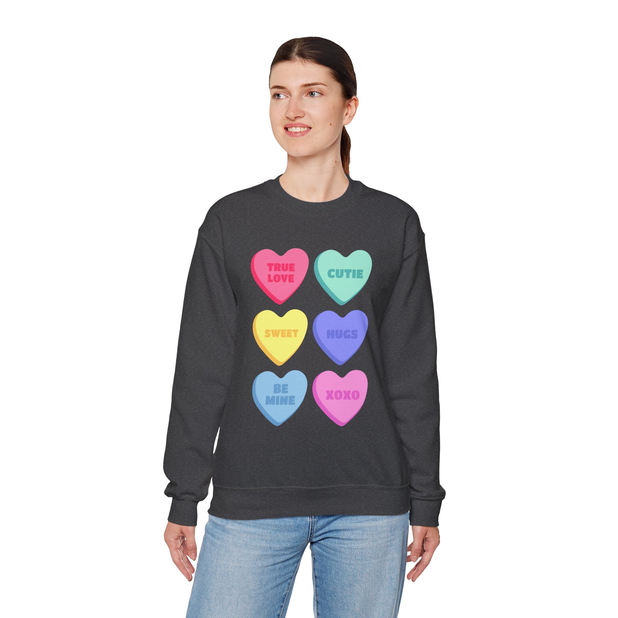 Conversation Hearts Crewneck Sweatshirt